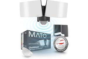 ‎MATO MATO® Doppel LED Strahler mit Bewegungsmelder Außen - 40W Wand Außenleuchte mit Bewegungsmelder - 3000K, IP65, Anthrazit - Aussenlampe mit Bewegungsmelder, Außenstrahler, Wandstrahler, Wandleuchte
