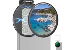 NEEWER 67mm Filtro CPL Magnetico per Telefono, Filtro Polarizzatore Circolare con Cold Shoe Clip per Obiettivo Smartphone, Accessorio Fotografia Compatibile con iPhone Samsung Galaxy Android Cellulari