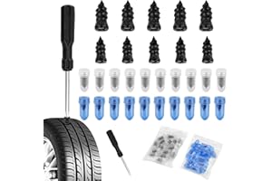 Gvolatee 30pcs Zestaw do naprawy opon Gumowe gwoździe ze śrubokrętem