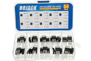 BOJACK 10 värden 50 st LM317 L7805 L7806 L7808 L7809 L7810 L7812 L7815 L7818 L7824 TO-220 paket högström positiv spänningsreg