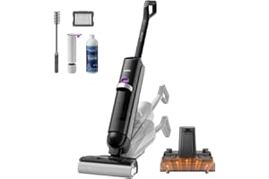 Eureka RapidWash NEW730 Nass Trockensauger, 21.600Pa Saugwischer, 85 °C Bürstenpflege, 5 Min. schnelle Heißlufttrocknung, 170° Neigung, 3-seitige Kantenreinigung, verhedderungsfrei