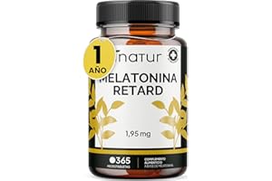 INATUR LAB Melatonina Retard 1,99 mg – Liberación Prolongada | 365 Microtabletas Veganas (1 Año) | Inatur | Sueño Profundo y Descanso Natural | Ayuda para Insomnio y Trastornos del Sueño