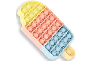 iCOOLIO Pop it Fidget Toys Pack, fidjetoys Toy Anti Stress, popit Jeux Pas Cher, Multicolore popite fijets Toys entistesses Objet satisfaisant, poppit Glace figette Set Anti Stress