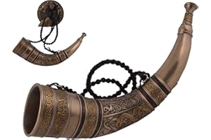 ‎VOGLER JOH. VOGLER GMBH Germanisches Signalhorn - Siegfried tötet den Drachen Fafnir funktionsfähig bronziert by Veronese