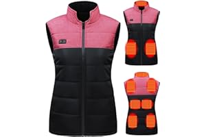 joyvio Gilet chauffant pour hommes et femmes, charge USB, chauffe-corps électrique, veste chauffante, manteau ajusté avec 9 zones de chauffage pour les vêtements de travail en plein air