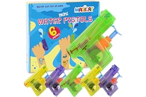 Magicat Zestaw pistoletów na wodę premium, 6 pistoletów dla małych i dużych, idealna zabawka wodna dla dzieci i dorosłych, letnia zabawka do ogrodu i na basen, optymalny prezent i upominek
