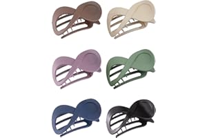 Kavya Fermaglio Capelli Donna 6 Pcs Pinze Per Capelli, Antiscivolo Mollettone Capelli Donna, Stile Francese Accessori Capelli (Smerigliato)