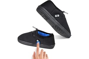 Amiable Pantofole Riscaldate, Pantofole Elettriche con 7,4 V, 3000 mAh, Batteria, Funzione Anti-Touch, 4 Livello Scarpe Riscaldate per Mantenere i Piedi Caldi