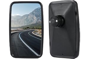 2 st Traktorspeglar Universal, 28,5 x 17 cm PVC-backspegel med fäste Hushållning, backspegel Lanttraktor, för lantbruksmaskiner, justerbar spegel Traktor
