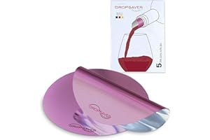 DROPSAVER® "Stop The Drop" salvagoccia vino disco (rosato, 5)