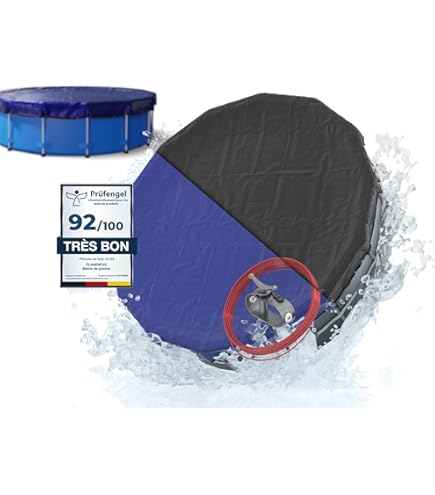 Clip De Bâche De Piscine Pour Rail 44, 40, 35, 30 Mm (E.G. Intex), Gain De Temps, Prévention Du Vent, Bleu