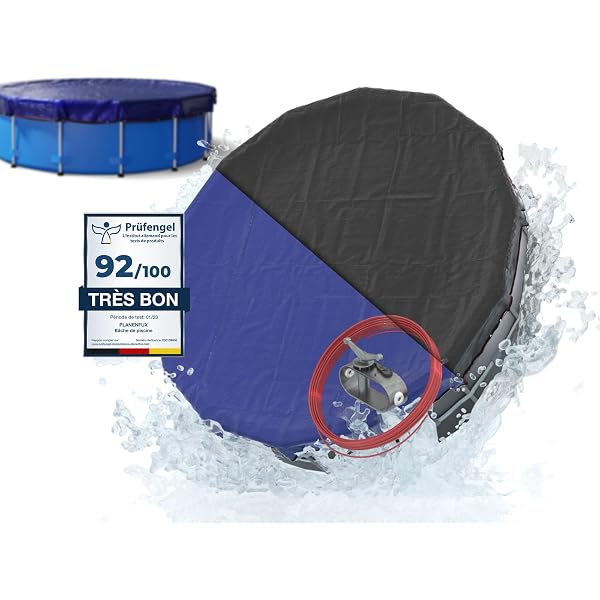 Coussin De Piscine Hiver XXL 2m - Protection Gel Gonflable Avec Kit Réparation | PoolBear Qualité