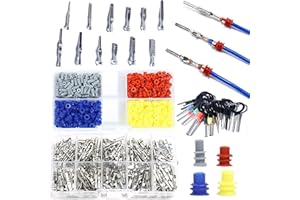 Bogoro Connettori Per Auto Connettori Elettrici Connettori Faston 1/1,5/1,8/2,2/2,3/2,5/2,8/3,5 mm Facile Da Usare Resistente Alla Corrosione Sicurezza