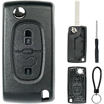 Coquille Étui Clés Demi Télécommande 2 Touches Citroën C1 C2 C3 C4 C5 Toyota eBa