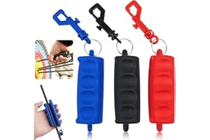 HOMURY 3 Stück Bogenschießen Pfeilzieher: Pfeil Zieher mit Gürtelclip, Silikon Bogenschießen Pfeilzieher für Handschutz, Bogenschießen Zubehör für Ziel Jagd Bogenschießen(Schwarz, Blau, Rot)