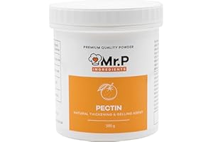 Mr.P Ingredients Pectine NH 500g, Epaississant Alimentaire Naturel et Stabilisant pour Compotes de Fruits, Confitures, Gelées et Chutneys, Vegan, Sans Gluten, Sans OGM