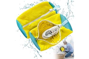 EAPMGQR 2 Pezzi Sacchetti per Scarpe Lavanderia Sacchetto Scarpe Borse, Sacchetti Lavatrice Biancheria Rete Scarpe Lavatrice Con Cerniera, Borsa da Biancheria per Scarpe