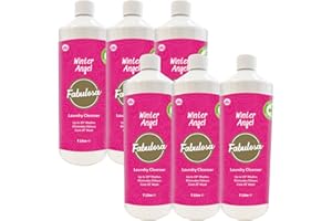 Fabulosa Antibacterial Freshening Laundry Cleanser Washing Disinfectant Liquid, Winter Angel, 1L, Pack of 6
