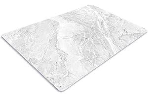 Pagnanno. Chopping Board-Catering Cutting Set-Kitchen Board-Glass Worktop Savers-Sink Chopping Board-Large-Worktop Protectors Heat Resistant-Marble Effect Grey (Design 14, 50 x 40 cm (Pack of 1))