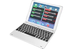 Arteck iPad 9.7-inch (Pad 6, 2018 / Pad 5, 2017) Keyboard, Ultra-Thin Bluetooth Keyboard with Folio Full Protection Case for Apple iPad 9.7" and Pad Air 1 with 130 Degree Swivel Rotating