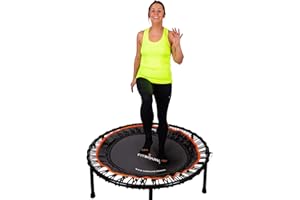 ‎MXL MAXIMUS LIFE FIT BOUNCE PRO XL Bungee Rebounder ist ein klappbares geräuschloses orthopädisches Qualitäts Indoor Mini Trampolin für Erwachsene und Kinder |DVD|extrabreite Sprungfläche Zugelassen für Physiotherapie