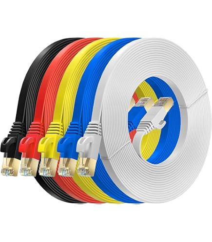 UGREEN Cat6 Lan Cable Flat 1M - High-Speed Ethernet Network Cord RJ45
