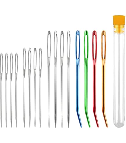 Aghi Da Ricamo John James Con Cruna Lunga - Misure 1,2,3,4,5,6,7,8,10,3/9,5/10 - Per Cucito E Ricamo