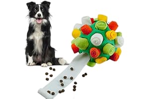 Fouvin Pelota olfativa para perros, alfombra olfativa, juguete interactivo para perros, bola de alimentación, enriquecimiento, olor a cachorro, juego de entrenamiento, almohadilla de alimentación para