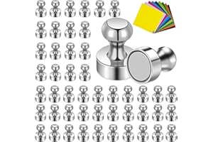 Omtofo 50 pcs Aimant Puissant, 12x16mm Puissant Petit Aimant Neodyme Super, Frigo Magnét, pour Réfrigérateur Tableaux Blancs Photos La Carte Notes Tableau Blanc
