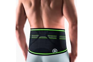 ‎BORT Bort StabiloBasic Sport Rückenbandage mit Pelotte, schwarz-grün 4