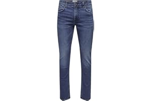 ONLY & SONS Onsloom Mid. Blue 4327 Dnm Jeans Vd Noos - Slim Mężczyźni