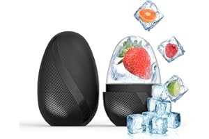 Kzouenzu Ice Roller, Ice Roller Viso, Ice Roller For Face And Eyes, Antirughe, Riduce Il Gonfiore, Migliora L'elasticità Della Pelle, Aiutare A Ridurre I Pori, Alleviare Il Dolore [Nero]