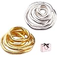 Metal Snake Flexible Bracelet Bendable Necklace Snake Chain Bracelet Neck Ring e