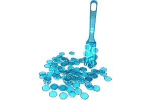 TCOINERY Ensemble de jeu de loto de bingo – Baguette magnétique transparente et puces semi-transparentes – Jetons de nuit de jeu de casino familial, accessoires d'apprentissage STEM, comptage