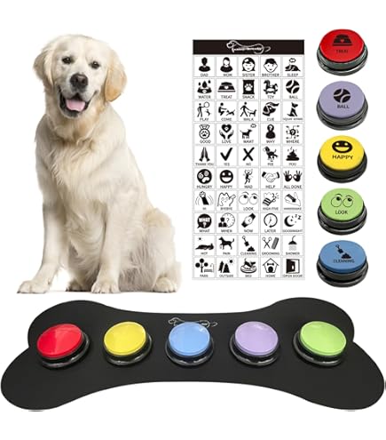 Pulsanti Registrabili Per Cani VALINK - Addestramento Vocale, Cicalino Verde - Foto 6