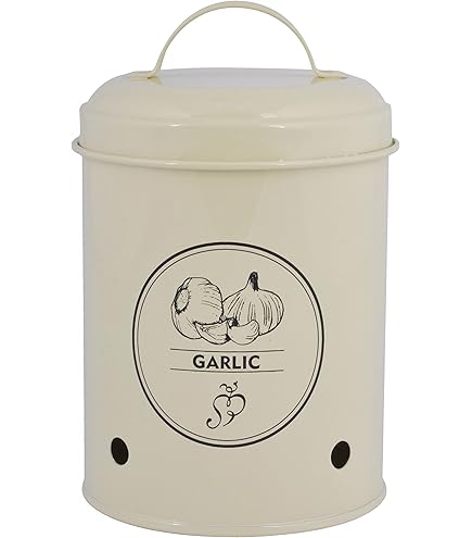 Gimel 528251 opbergdoos voor uien, volume 14 cm, hoogte 19 cm, opbergdoos voor keuken, beige, uiendecoratie