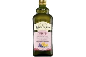 Costa d'Oro – Vitapiù 4 oli, 750 ml. Olio ricco di Omega 3 e 6 e vitamina E. Bottiglia da 75 cl.