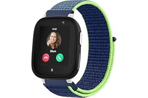 Oumida Pulseras de nailon para niños compatibles con pulsera Xplora X6, pulseras de reloj para niños, correa ajustable con cierre de velcro, correa de repuesto suave para niñas y niños para Xplora X6