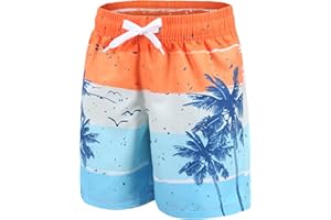 Aisyee Badehose Jungen Kinder Badeshorts Schnell Trocknende Boardshorts Hawaii Strand Shorts 5-14 Jahre