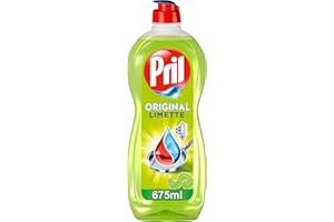 Pril Lime originale (675 ml), detersivo per piatti a mano con il massimo potere sgrassante, per piatti puliti anche in acqua fredda, profumo di lime fresco