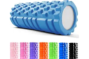unycos - Rodillo para Masajes Musculares 33x14 cm, Azul Claro | Cilindro de Espuma Dura para Fitness y Terapia, Automasaje para Recuperación y Flexibilidad Muscular, Resiste 130 kg