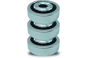 Clearfee Retro Windaschenbecher mit Gluttöter | aus Metall, Rostfrei Sturmaschenbecher | Rund Aschenbecher für Innen & Außen | auch ideal für Gastronomie, Garten, Balkon, (Metallisch, 3 Stück)