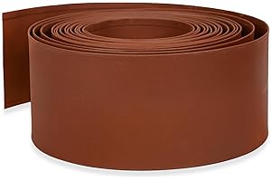 UNUS Garden - Bordo per aiuole in metallo effetto ruggine, 20 x 500 cm