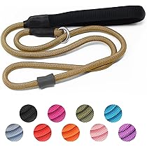 Rope Dog Lead Leashes Collars 5ft Nylon Slip Lead Dog Leash - Adjustable Collar & Lead Combo For Small To Medium Dogs L Rope Dog Slip Leads