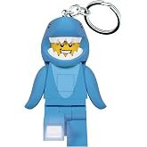 IQ Lego Iconic Schl&uuml;sselanh&auml;nger mit LED-Taschenlampe Spielzeuggeschenke f&uuml;r Kinder - 76 mm gro&szlig;e Figur - 2 CR2025 Batterien 