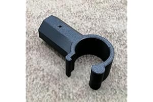 ULEIVA Gancio di ricambio per lucernario, nero, compatibile con asta telescopica Velux, apertura finestra, asta di comando, gancio per asta (nero)