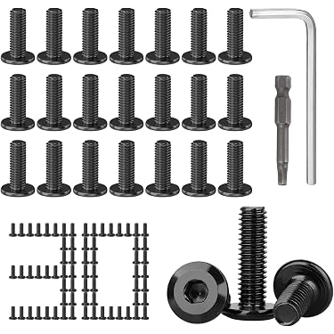 12 Bulloni A Testa Cilindrica Con Esagono Incassato M6-1.0x70 Grado 12.9 &ndash; Acciaio, Metrici, Rivercity Fastener