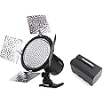 Yongnuo YN-216 YN216 Pro LED Video Light 3200K-5500K Color Temperature for Canon Nikon DSLR Camera DV and Camcorder with WINGONEER NP-F770 Battery and Battery Charger