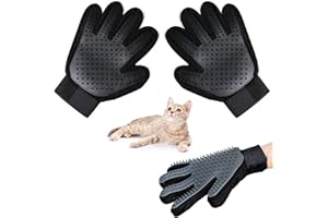 Tuofang Tierhaarentferner Fusselrolle, Haustier Bürsten Handschuh, Wiederverwendbare Fusselbürste, Handschuh Fellpflege, für Hundehaare Katzenhaare, für Kleidung, Sofa, Bett, Teppich
