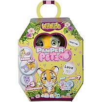 Simba 105953560 Pamper Petz Husky with Bathtub, Pump Function, Drinking Bottle, Foam Bottle, Water Sprayer, 25 cm Toy Dog, from 3 Years, Multi-Coloured